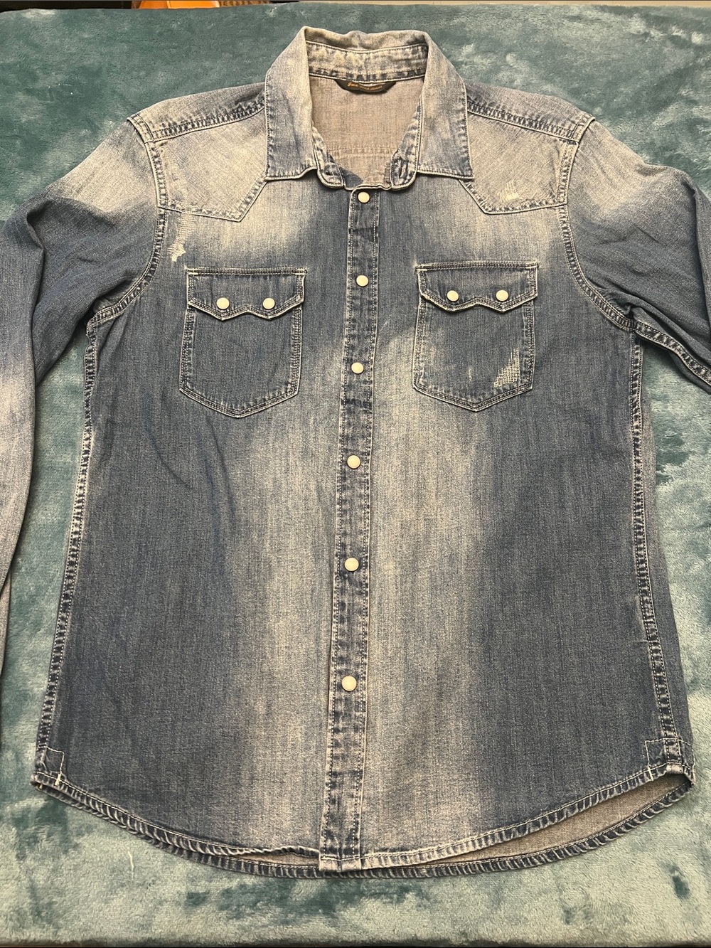 Jack & Jones Blue Denim Label Detail , shirt like new